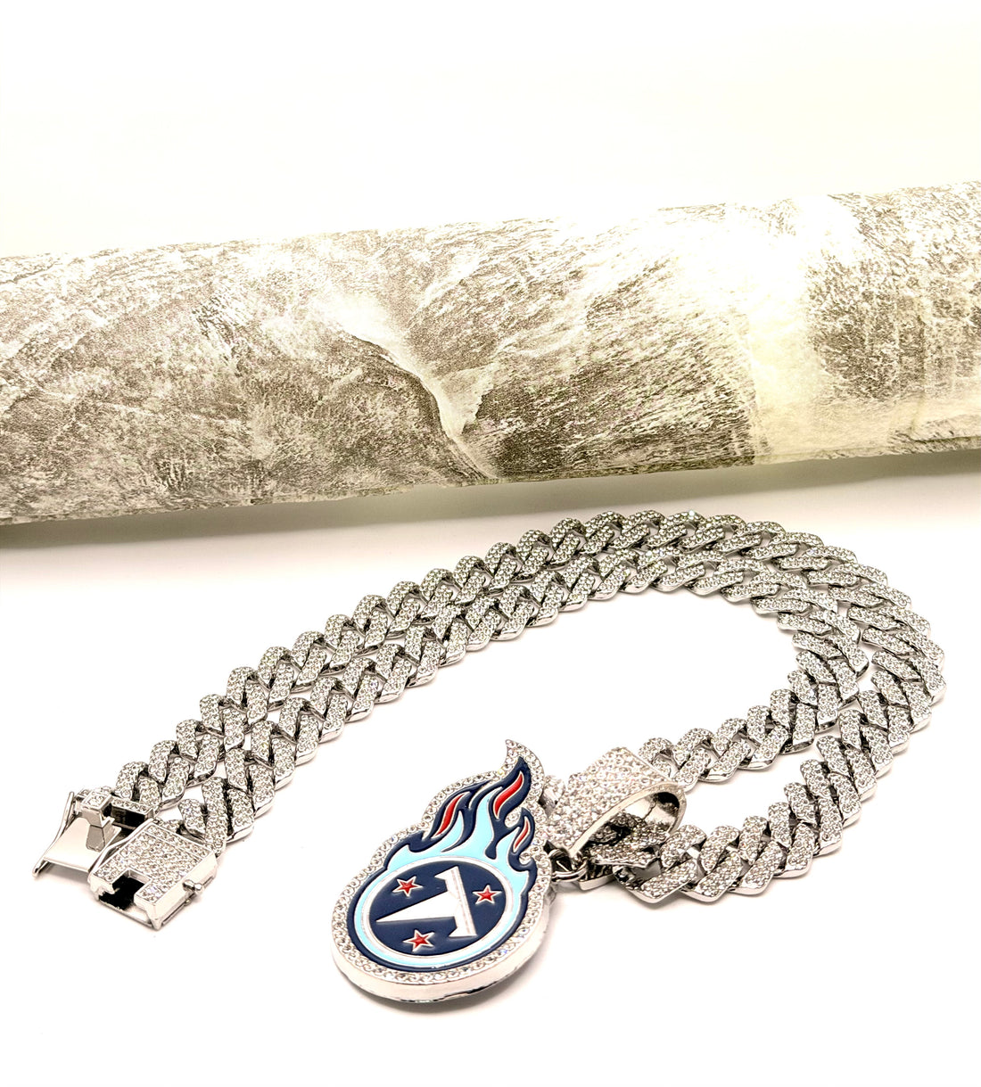 Hip Hop Necklace / Tennessee Titans Silver Color