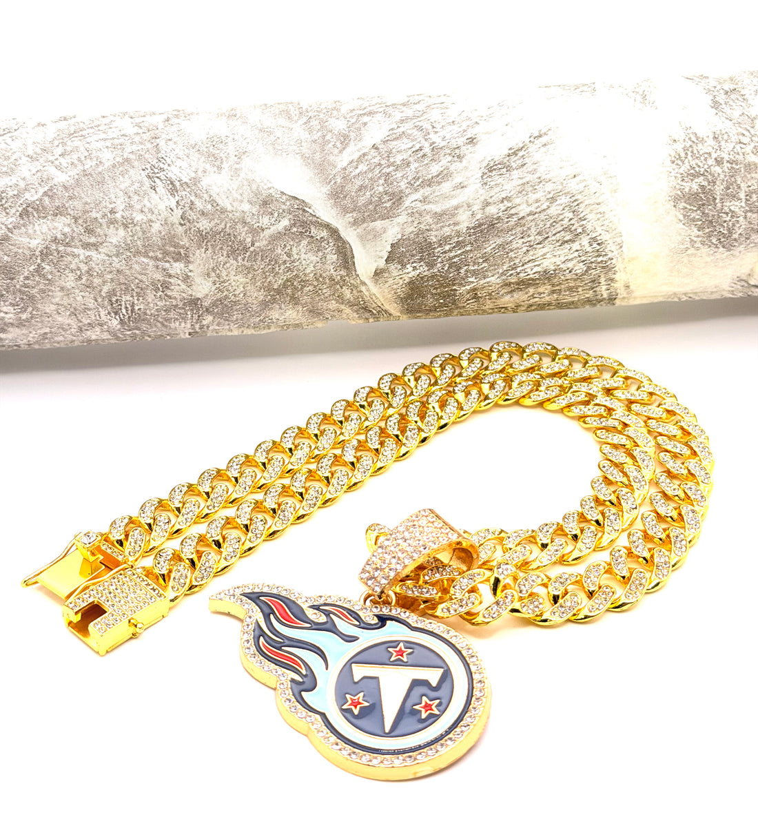 Hip Hop Necklace / Tennessee Titans Gold Color