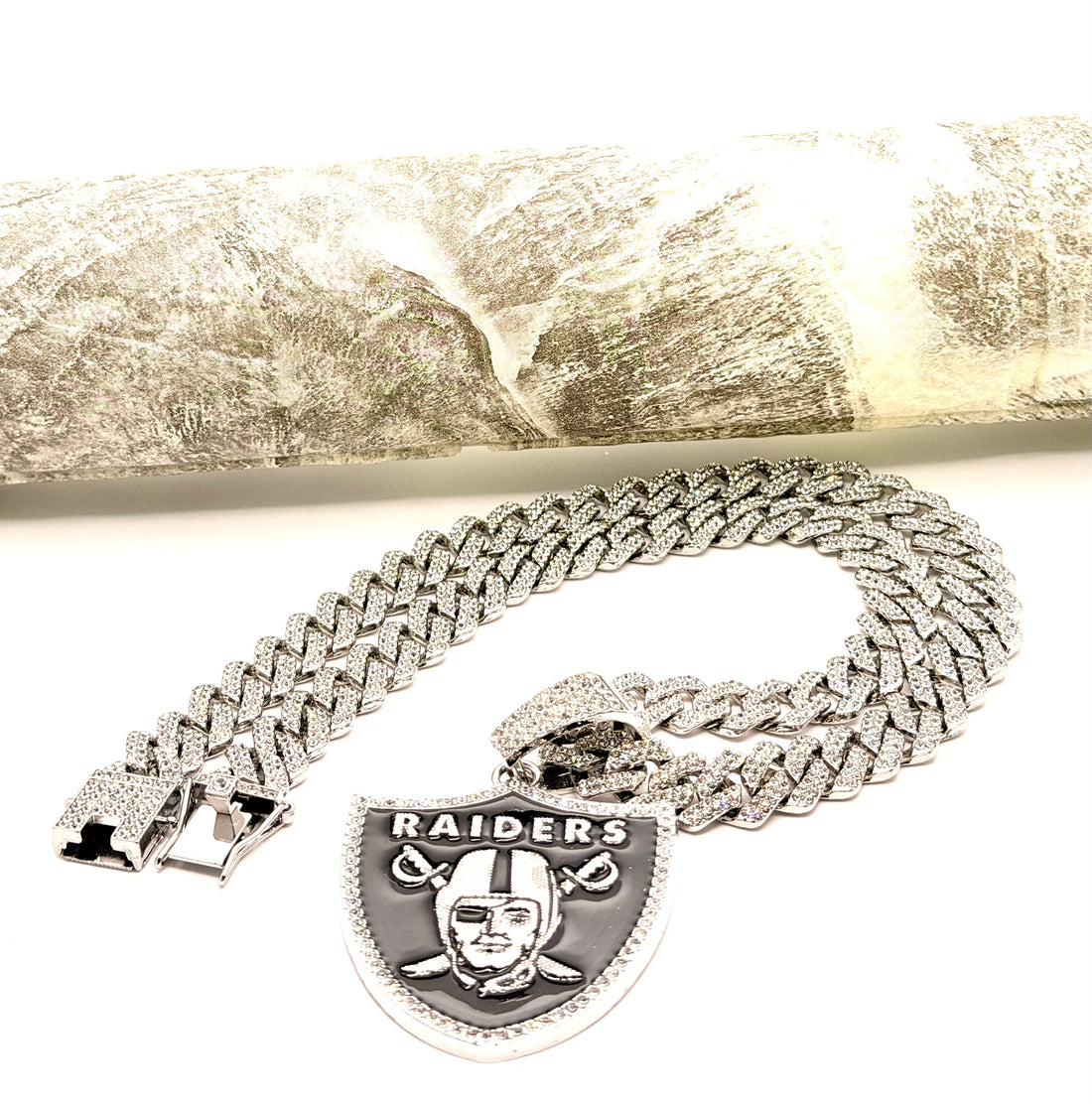 Hip Hop Necklace / Los Angeles Raiders Silver Color