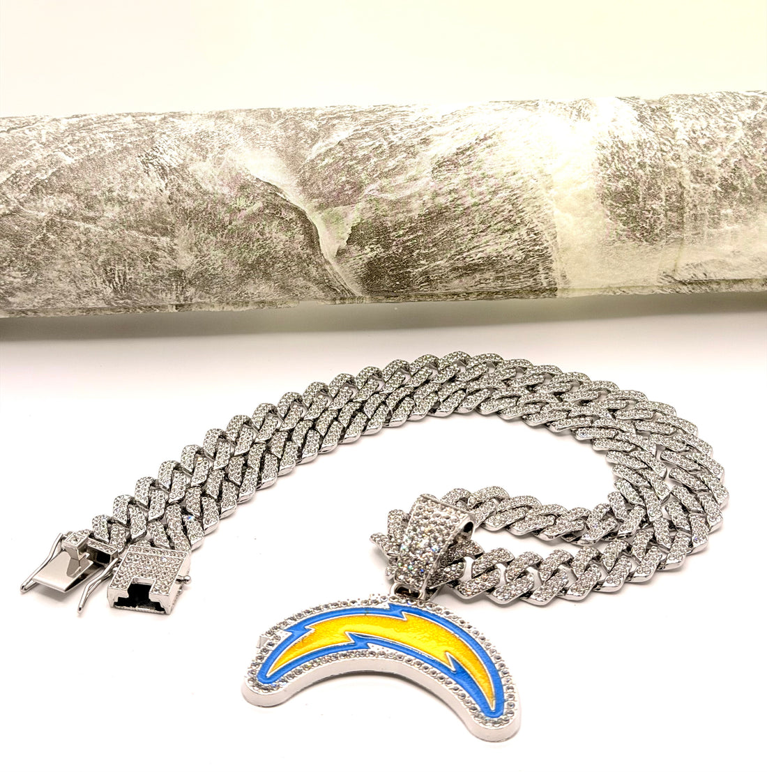 Hip Hop Necklace / Los Angeles Chargers Silver Color