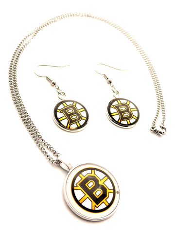 Earrings & Necklaces / Boston Bruins