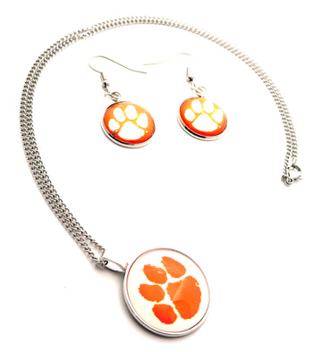 Earrings & Necklaces / Clemson Tigers