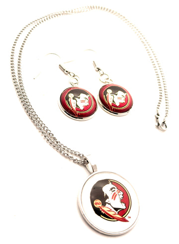 Earrings & Necklaces / Florida state Seminoles
