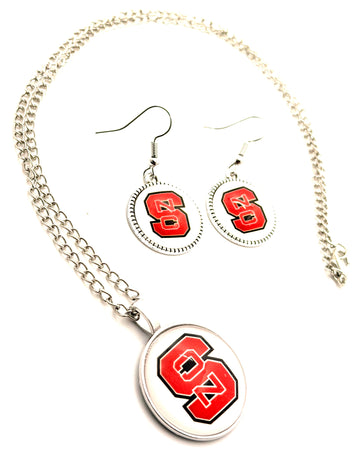Earrings & Necklaces / North Carolina State Wolfpack ( NC state )