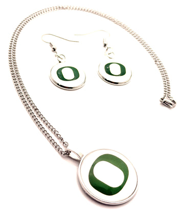 Earrings & Necklaces / Oregon Ducks