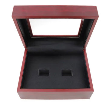 Two holes Championship Ring Wooden box