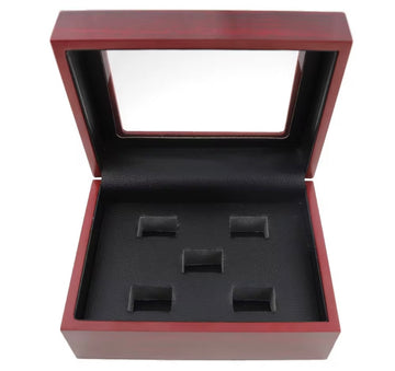 5 holes Championship Ring Wooden box