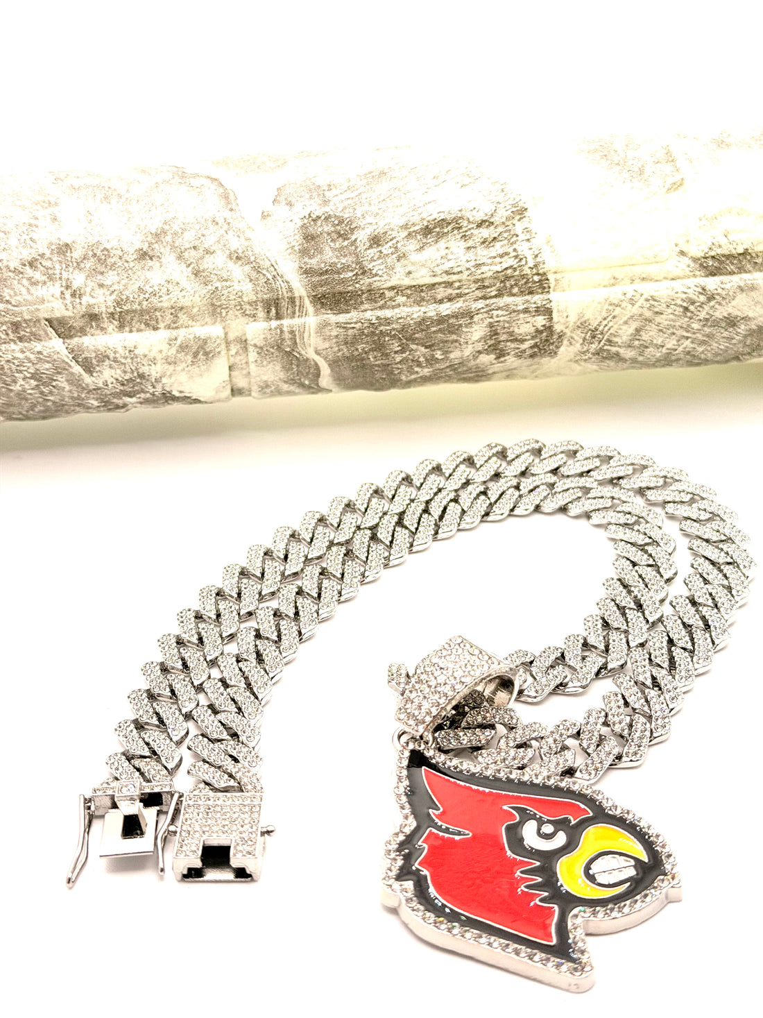 Hip Hop Necklace / Arizona Cardinals Silver Color