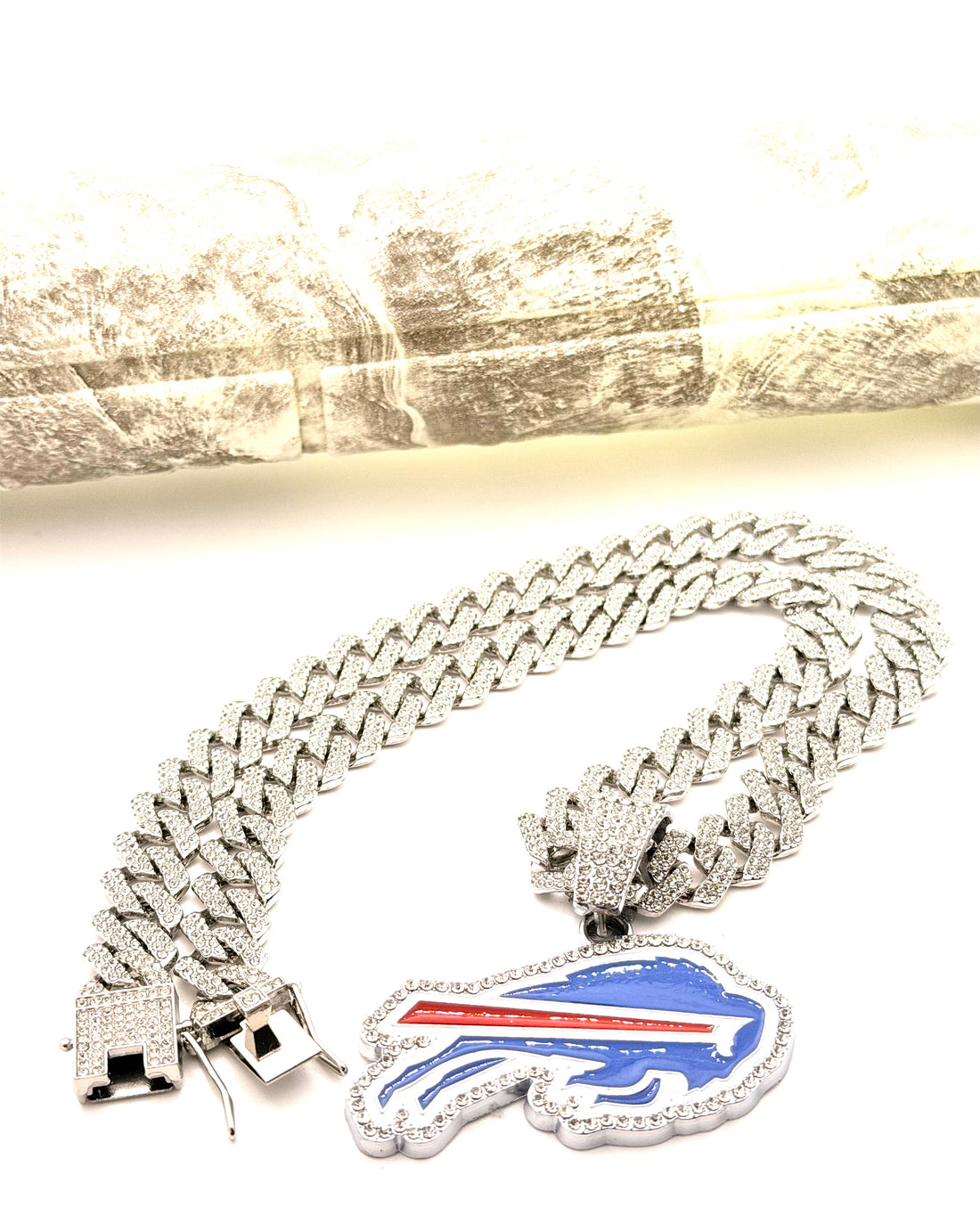 Hip Hop Necklace / Buffalo Bills Silver Color