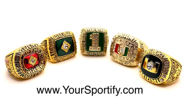 NCAA / 1983 1987 1989 1991 2001 Miami Hurricanes championship rings set