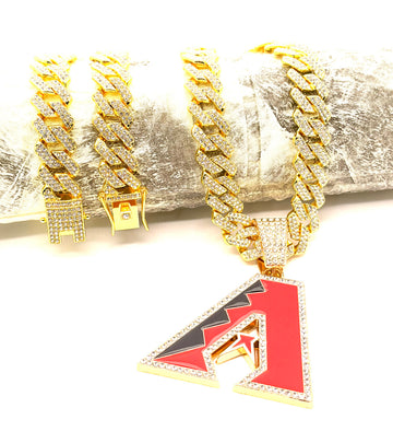 Hip Hop Necklace / Arizona DiamondBacks