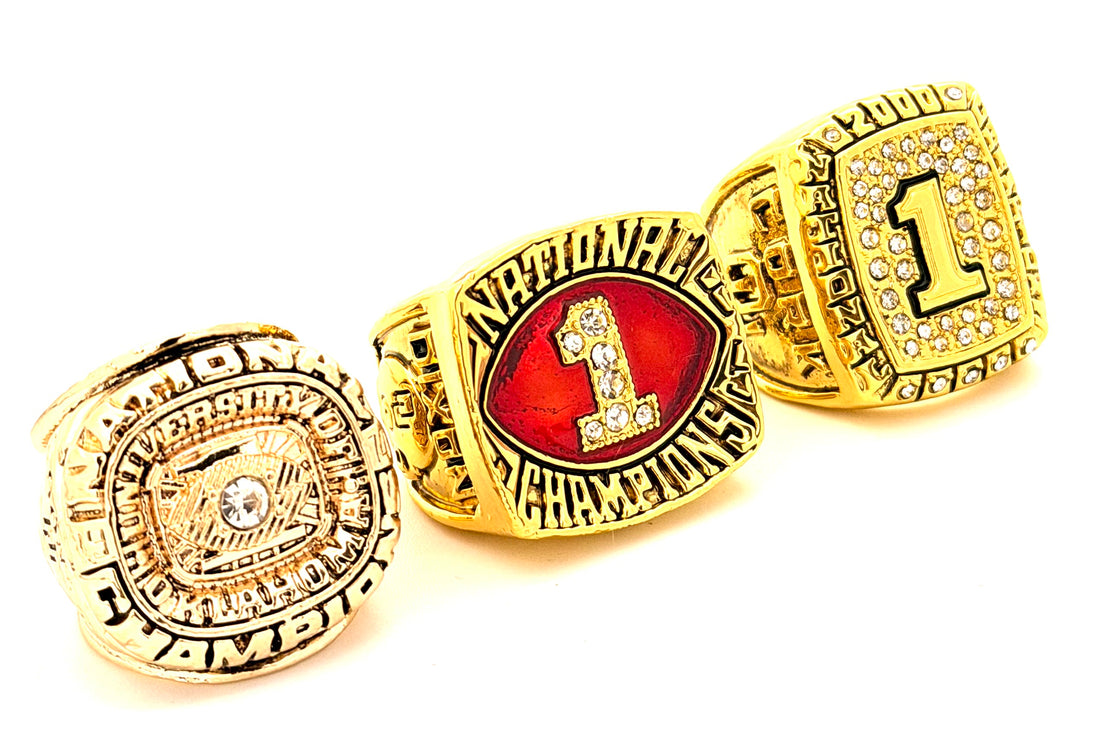 NCAA / 1974 1985 2000 Oklahoma Sooners Championship rings set