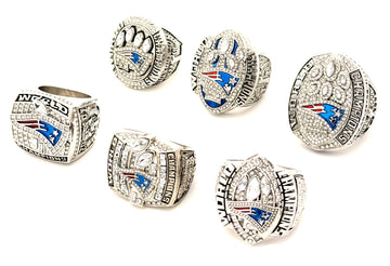 NFL / 2001 2003 2004 2014 2016 2018 New England Patriots Championship rings set