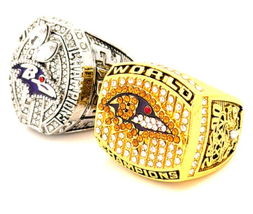 NFL / 2000 and 2012 Baltimore Ravens Championship rings set
