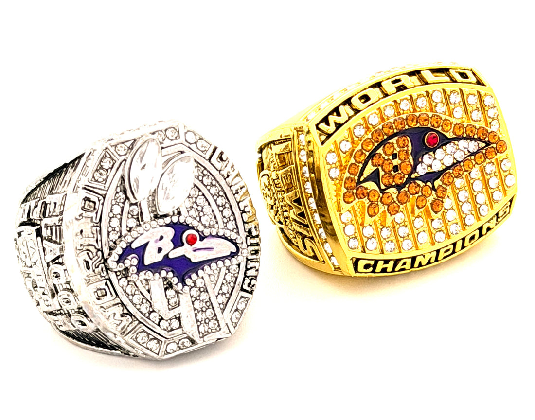 NFL / 2000 and 2012 Baltimore Ravens Championship rings set