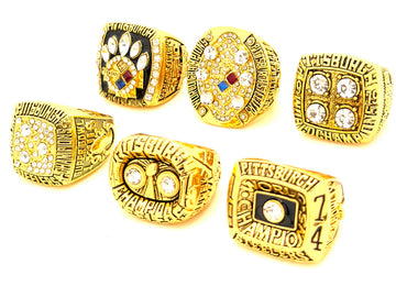 NFL / 1974 1975 1978 1979 2005 2008 Pittsburgh Steelers Championship rings set