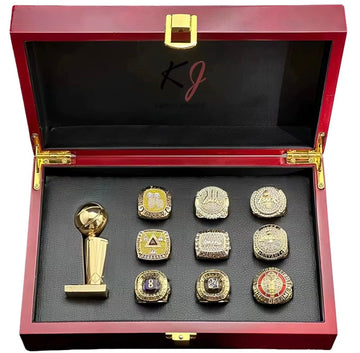 NBA / 9 Los Angeles Lakers Kobe Bryant championship Rings set and wooden box