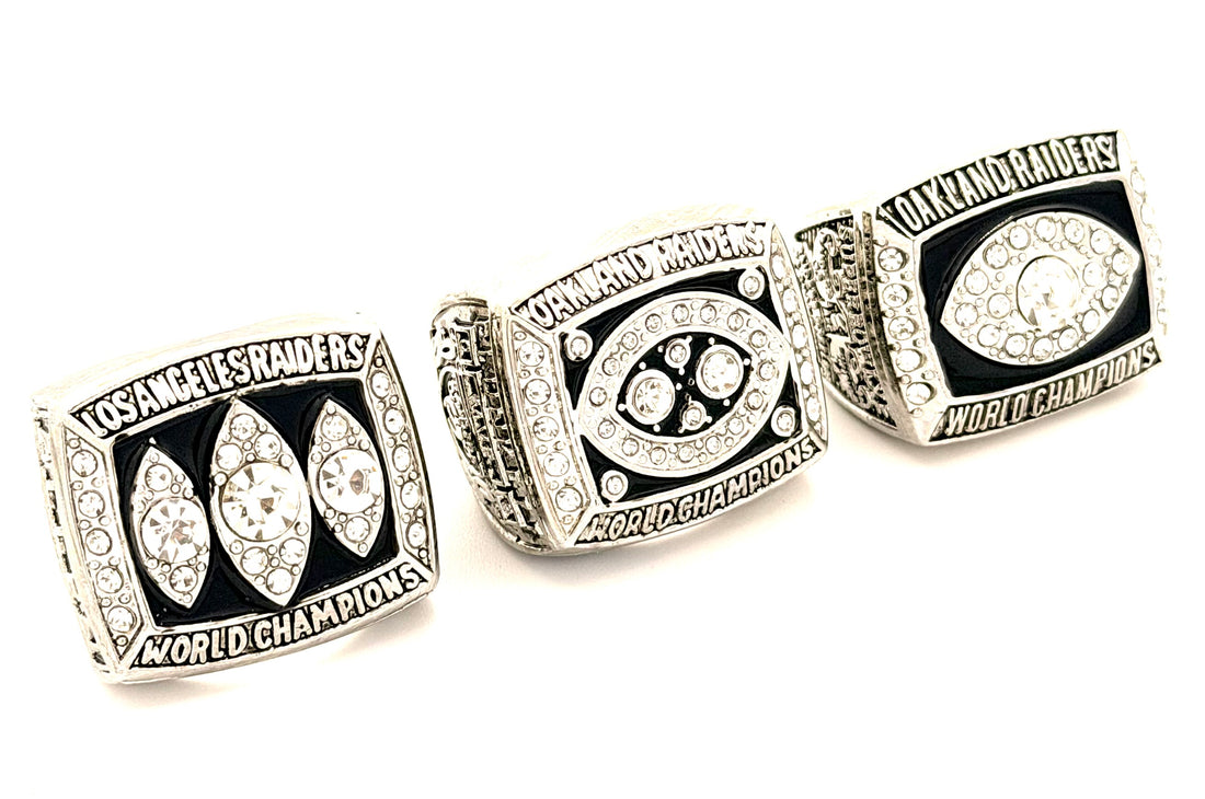 NFL / 1976 1980 1983 Los Angeles Raiders Championship rings set