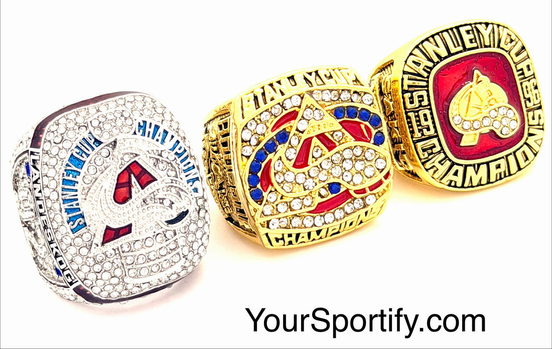 NHL / 1996 2001 2022 Colorado Avalanche Stanley Cup Championship Rings Set