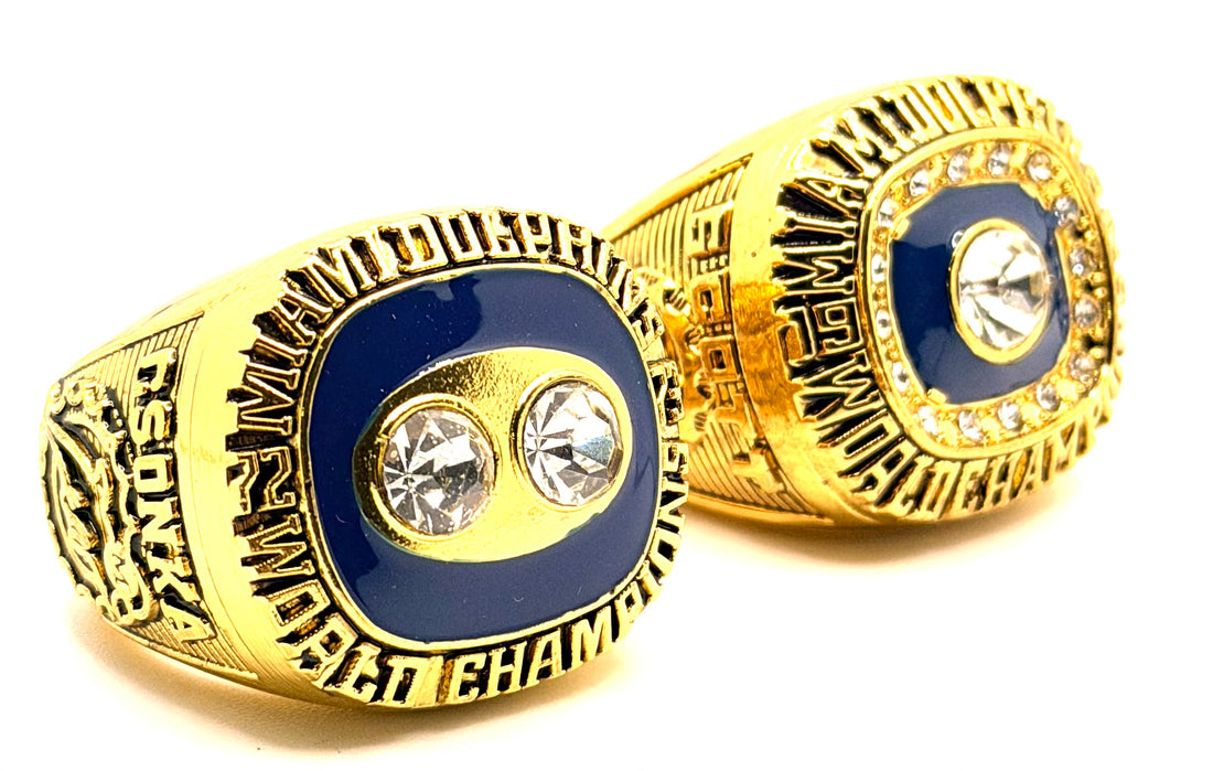 Miami Dolphins 1972 & 1973 Championship rings set