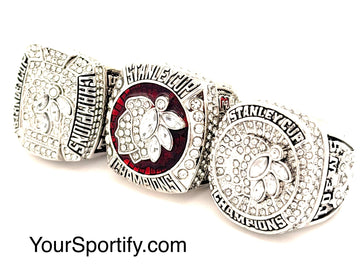 NHL / 2010 2013 2015 Chicago Blackhawks Stanley Cup Championship Rings Set