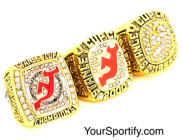 NHL / 1995 2000 2003 New Jersey Devils Stanley Cup Championship Rings Set