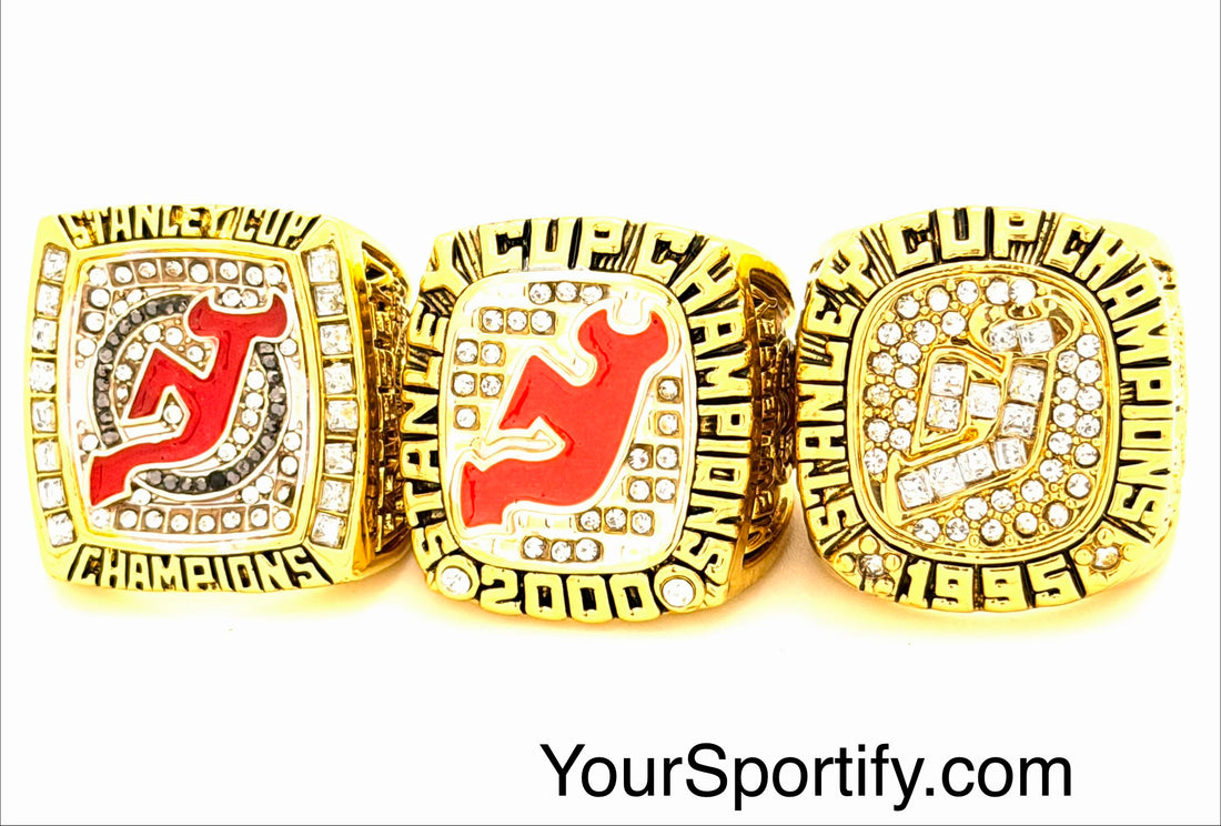 NHL / 1995 2000 2003 New Jersey Devils Stanley Cup Championship Rings Set