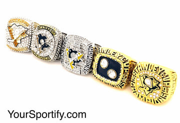 NHL / 1991 1992 2009 2016 2017 Pittsburgh Penguins Stanley Cup Championship Rings Set