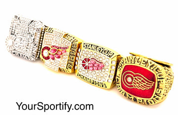NHL / 1997 1998 2002 2008 Detroit Red Wings Stanley Cup Championship Rings Set