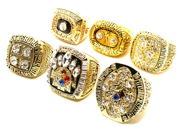 Pittsburgh Steelers 1974 1975 1978 1979 2005 2008 Championship rings set