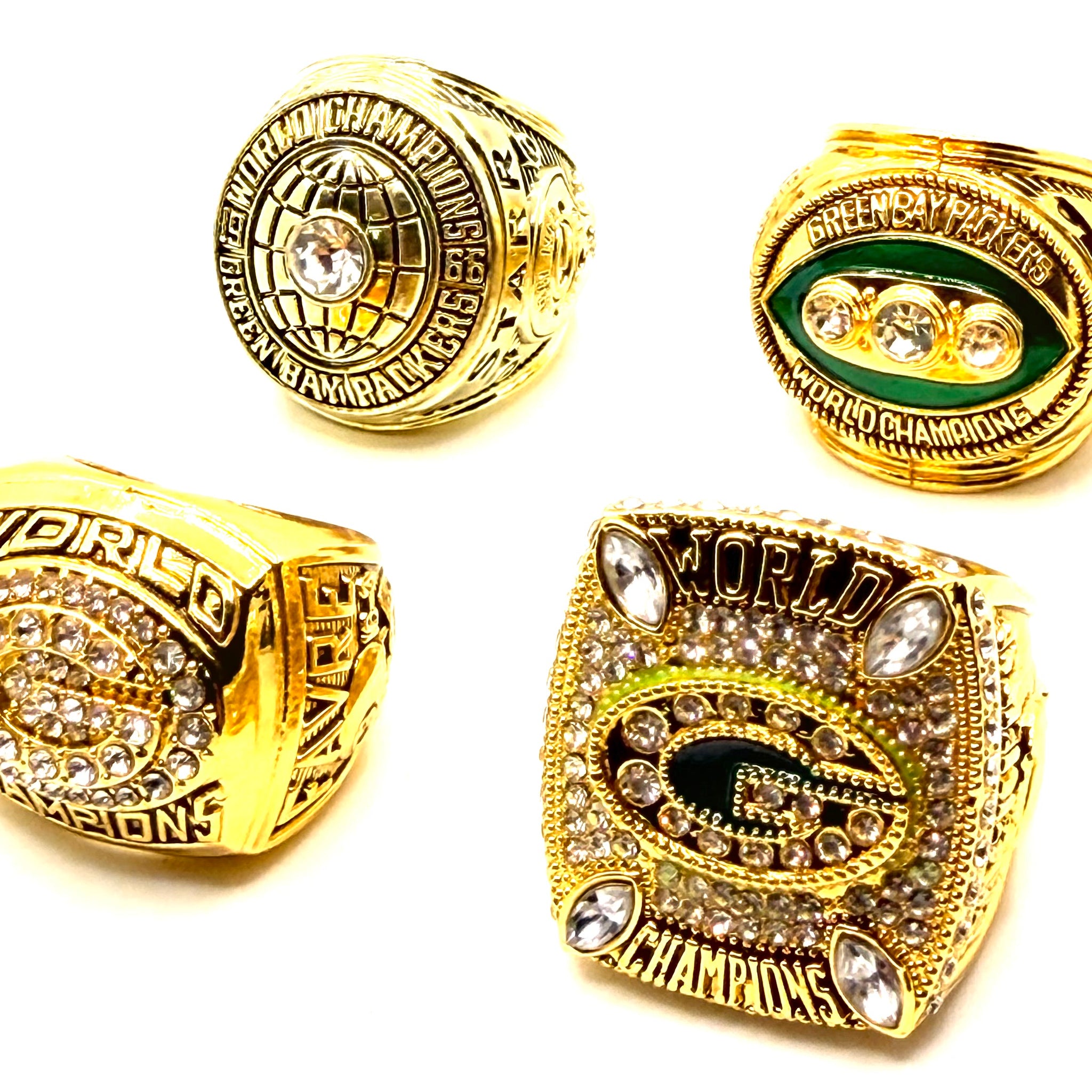 Green Bay Packers 1966 1967 1996 2010  Championship Rings set