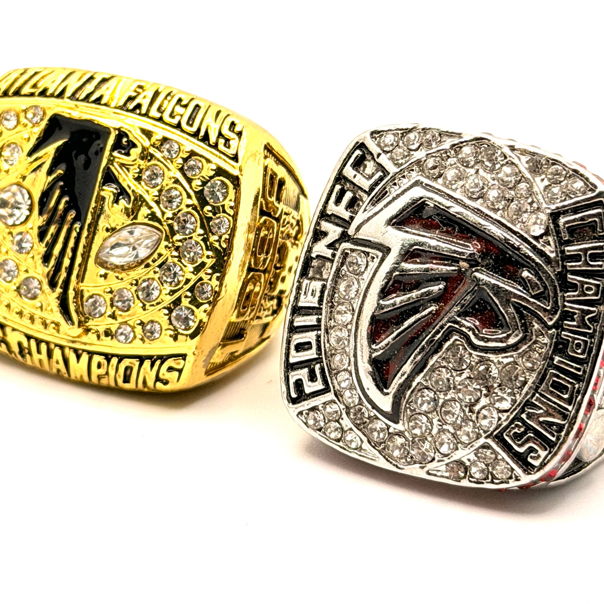 Atlanta Falcons 1998 and 2016 NFC Championship Rings set