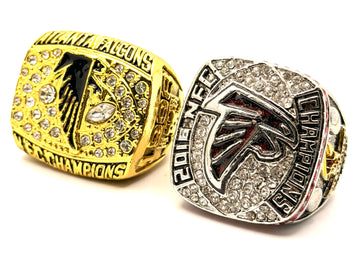 Atlanta Falcons 1998 and 2016 NFC Championship Rings set