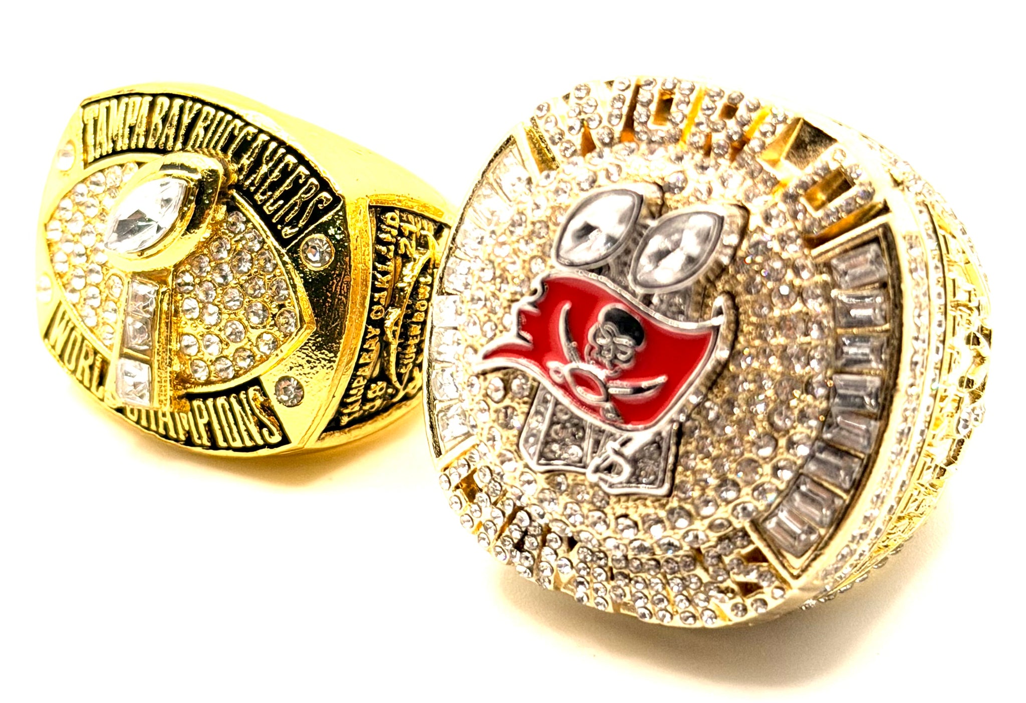 Tampa Bay Buccaneers 2002 and 2020 Championship Rings set