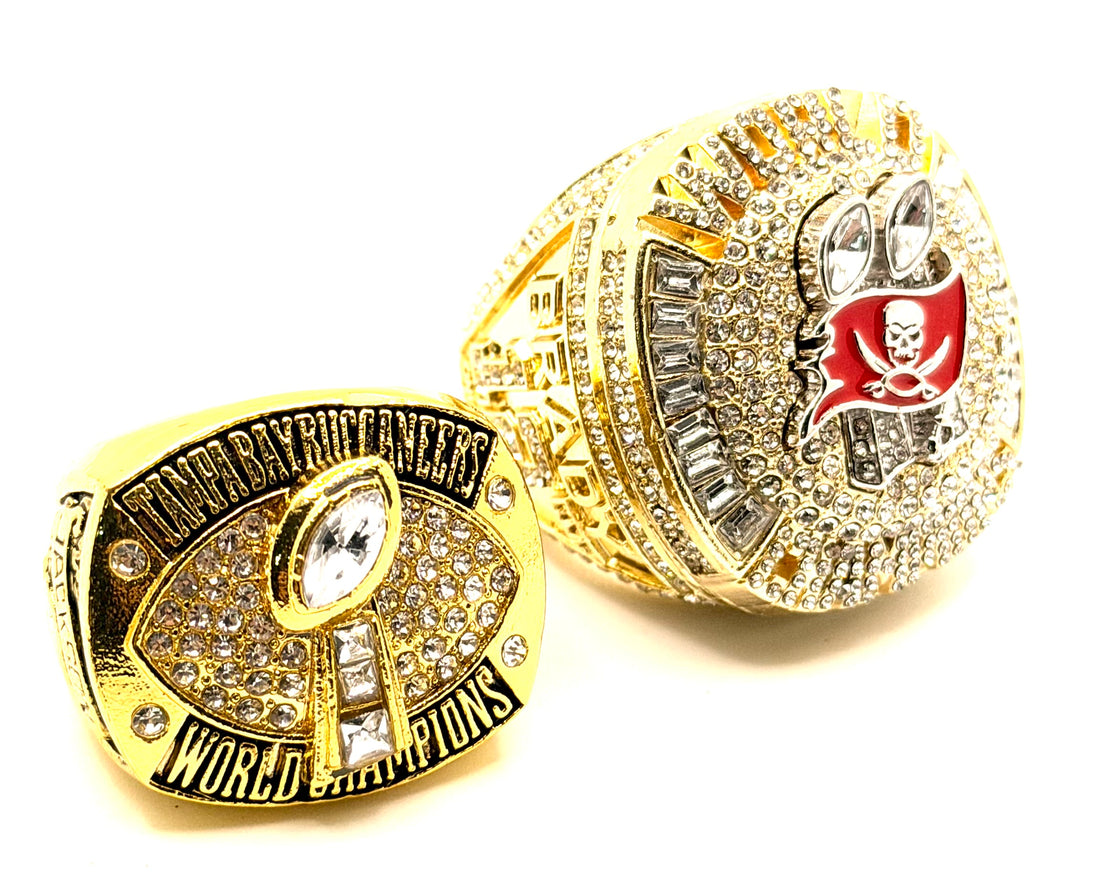 Tampa Bay Buccaneers 2002 and 2020 Championship Rings set