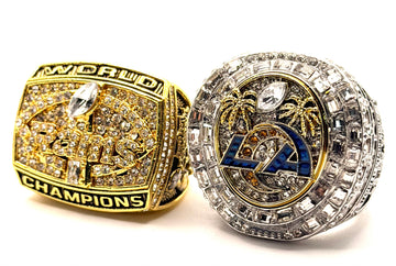 Los Angeles Rams 1999 and 2021 Championships Rings set