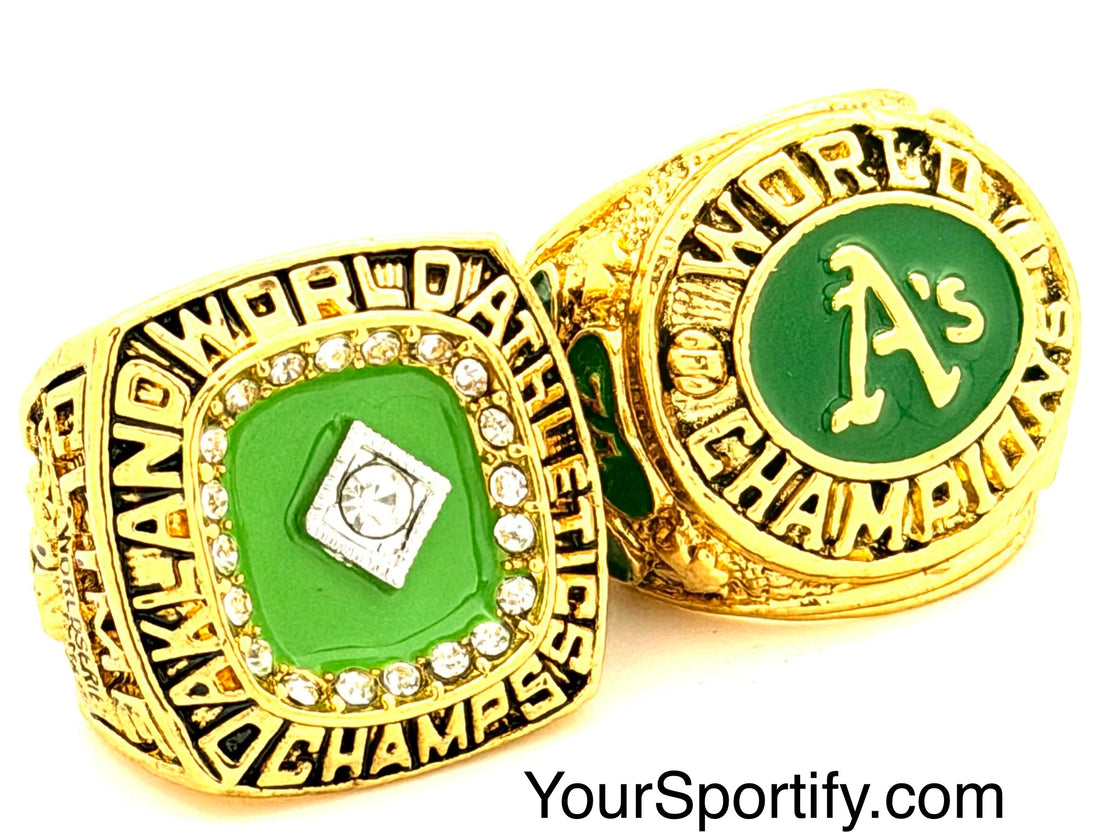 MLB - 1974 and 1989 Oakland Athletics A’S World Series Championship Rings Set