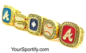 MLB / 1991 1992 1995 1996 1999 Atlanta Braves World Series Championship Rings Set