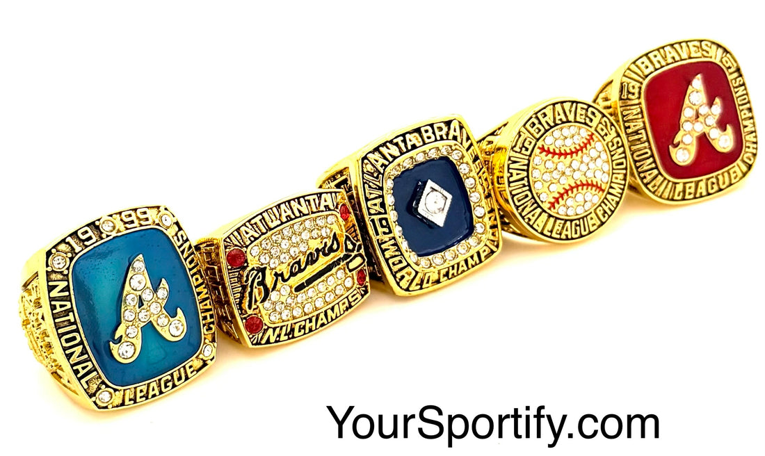 MLB / 1991 1992 1995 1996 1999 Atlanta Braves World Series Championship Rings Set