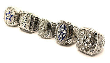 Dallas Cowboys 1971 1977 1992 1993 1995 Championship rings set