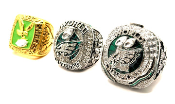 Philadelphia Eagles 1980 2017 2024 Championship Rings set