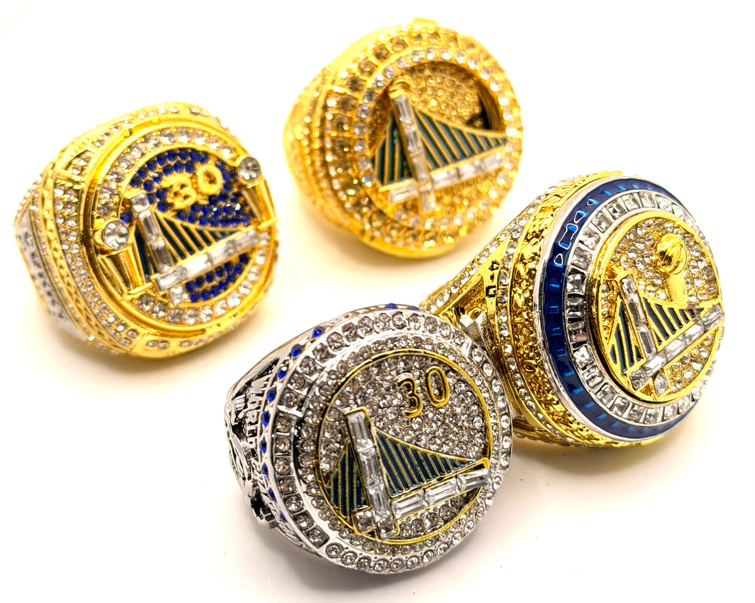 Golden State Warriors 2015 2017 2018 2022 Championship Rings Set