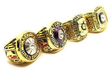 Los Angeles Lakers 1980 1982 1987 1988 Championship Rings Set