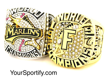 MLB / 1997 and 2003 Miami Marlins World Series Championship Rings Set