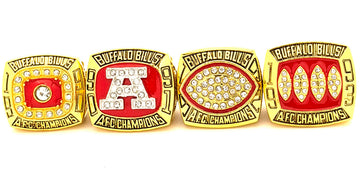 NFL / 1990 1991 1992 1993 Buffalo Bills AFC Championship rings set