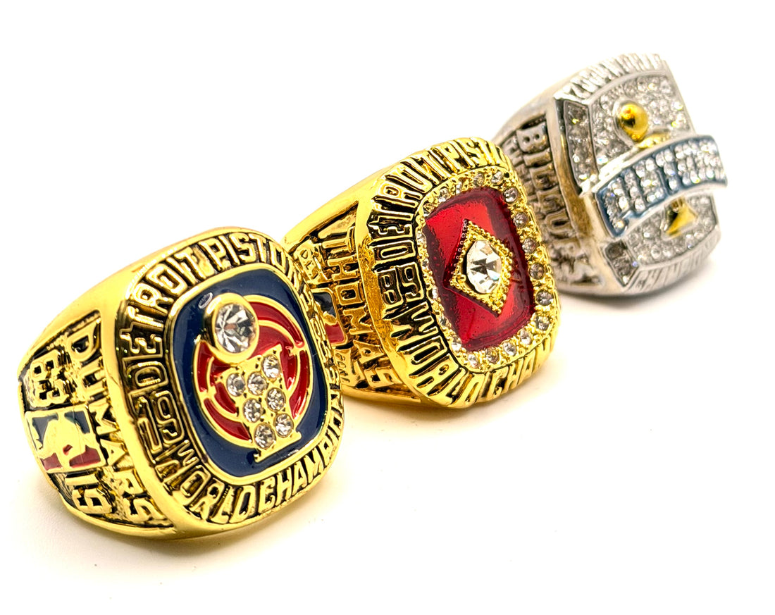 Detroit Pistons 1989 1990 2004 Championships Rings Set