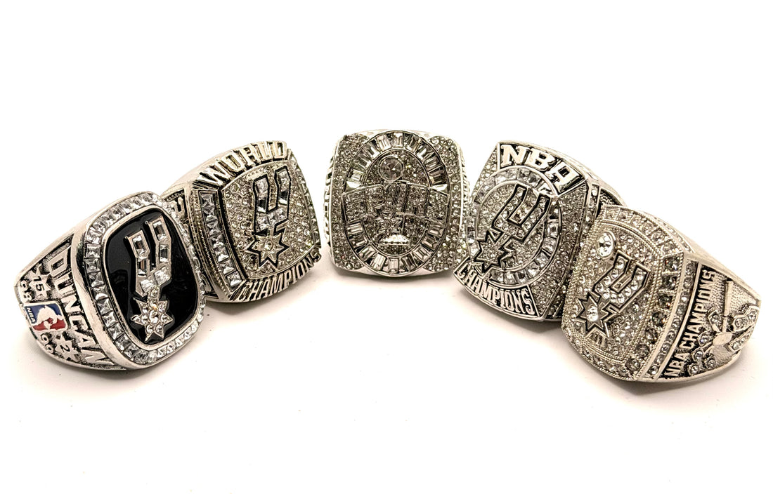 San Antonio Spurs 1999 2003 2005 2007 2014 Championship Rings set