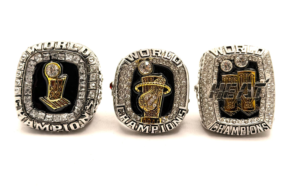 Miami Heat 2006 2012 2013  Championship Rings set