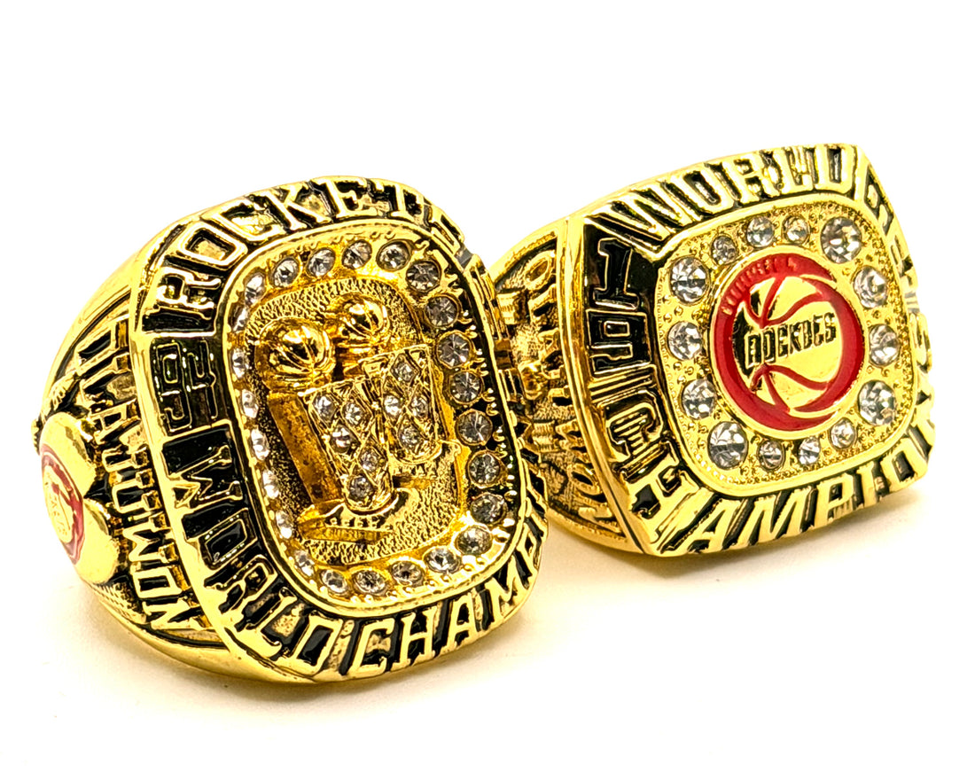 Houston Rockets 1994 and 1995 Championships Rings set