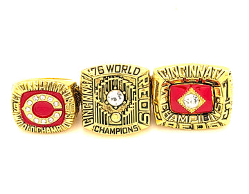 MLB / 1975 1976 1990 Cincinnati Reds World Series Championship Rings Set